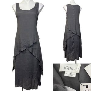 Exist Med gray lagenlook sleeveless midi dress